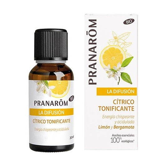 Difusão de Óleos Essenciais Cítricos Tonificantes Pranarom 30 ml