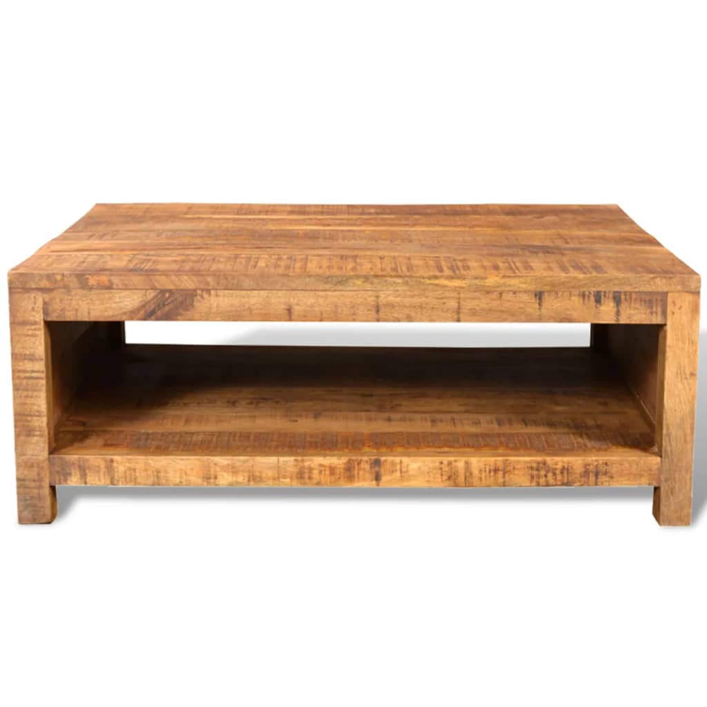 Mesa De Centro De Madera Maciza De Mango_0
