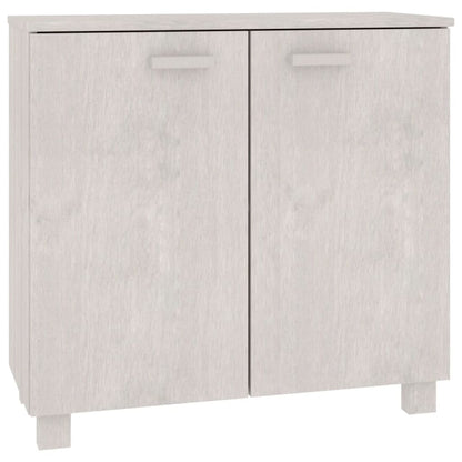 Aparador Hamar Madera Maciza De Pino Blanca 85x35x80 Cm_1