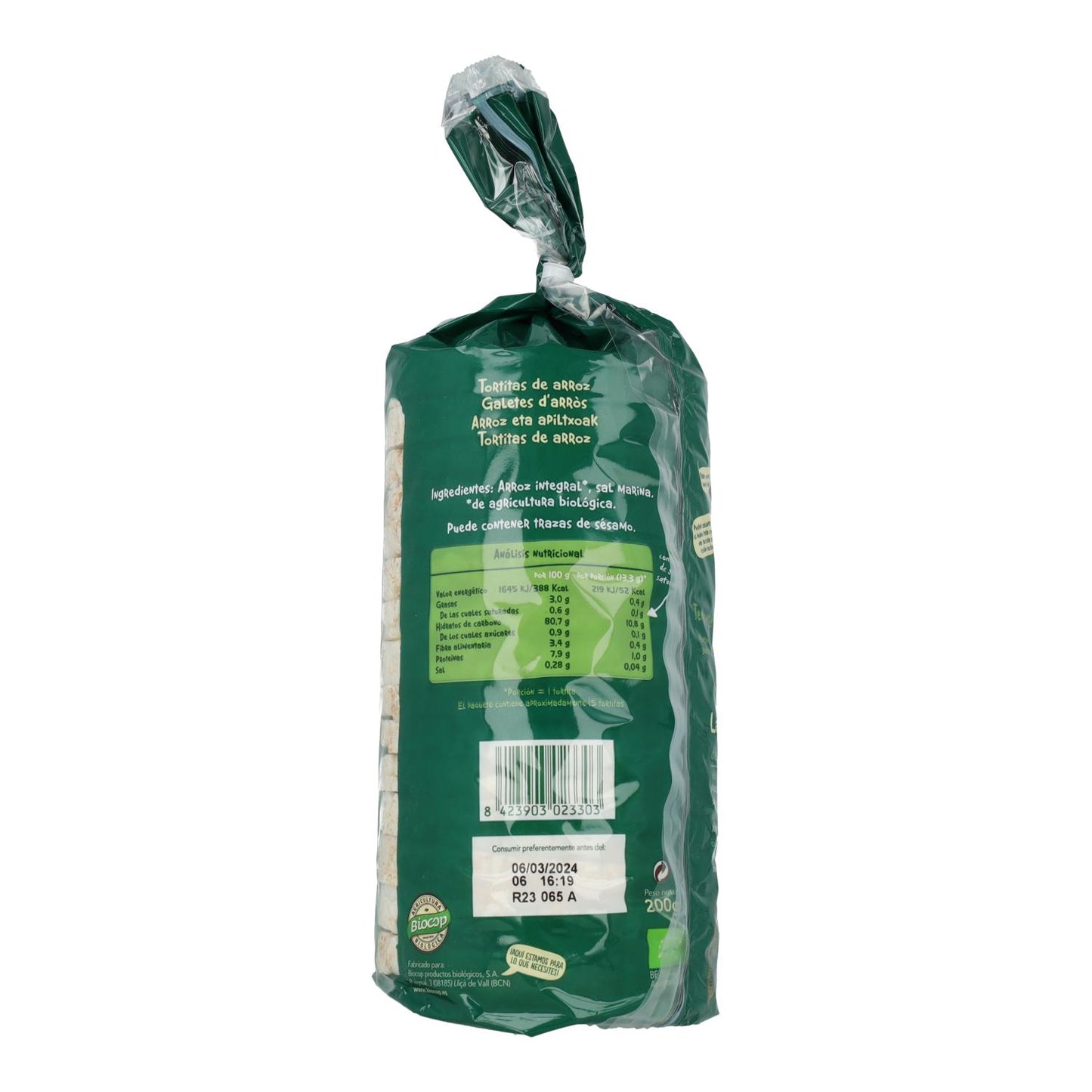 Bolinhos de Arroz Clássicos Biocop 200 g
