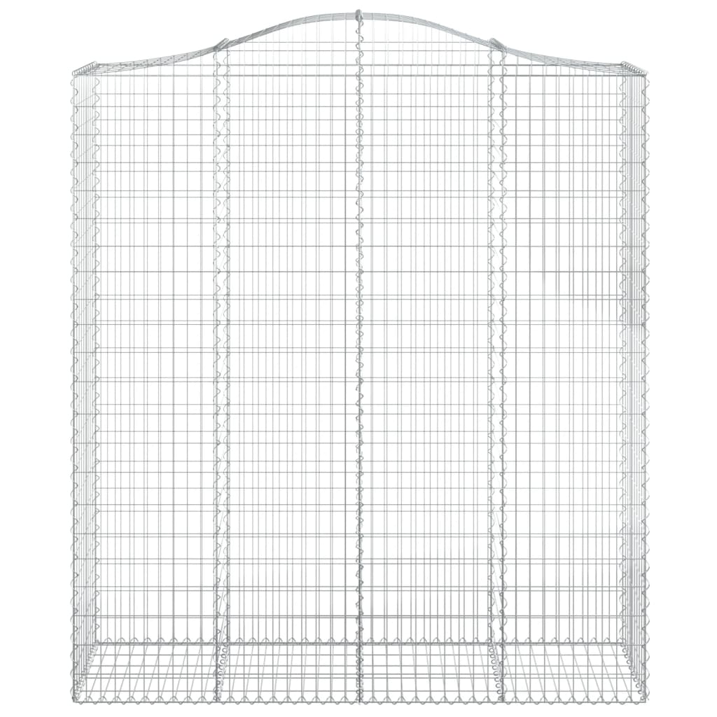 Cestas De Gaviones 4 Uds Forma De Arco Hierro 200x50x220/240 Cm_3