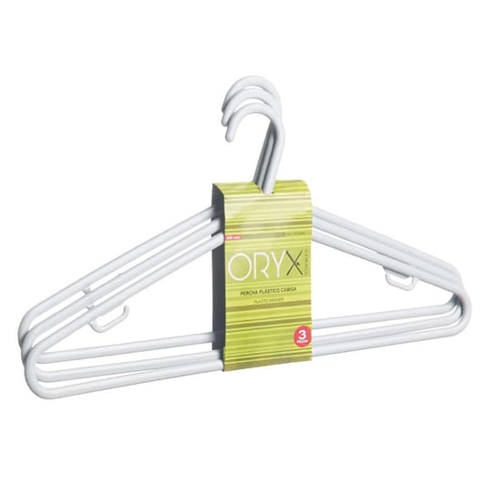 Juego Perchas De Plástico Camisa 410 Mm. (pack 3 Piezas)