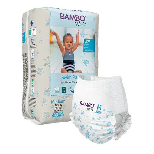 Fraldas Bambo Nature Water Pants Tamanho M (+ 12 Kg) Bambo Nature 12 unidades