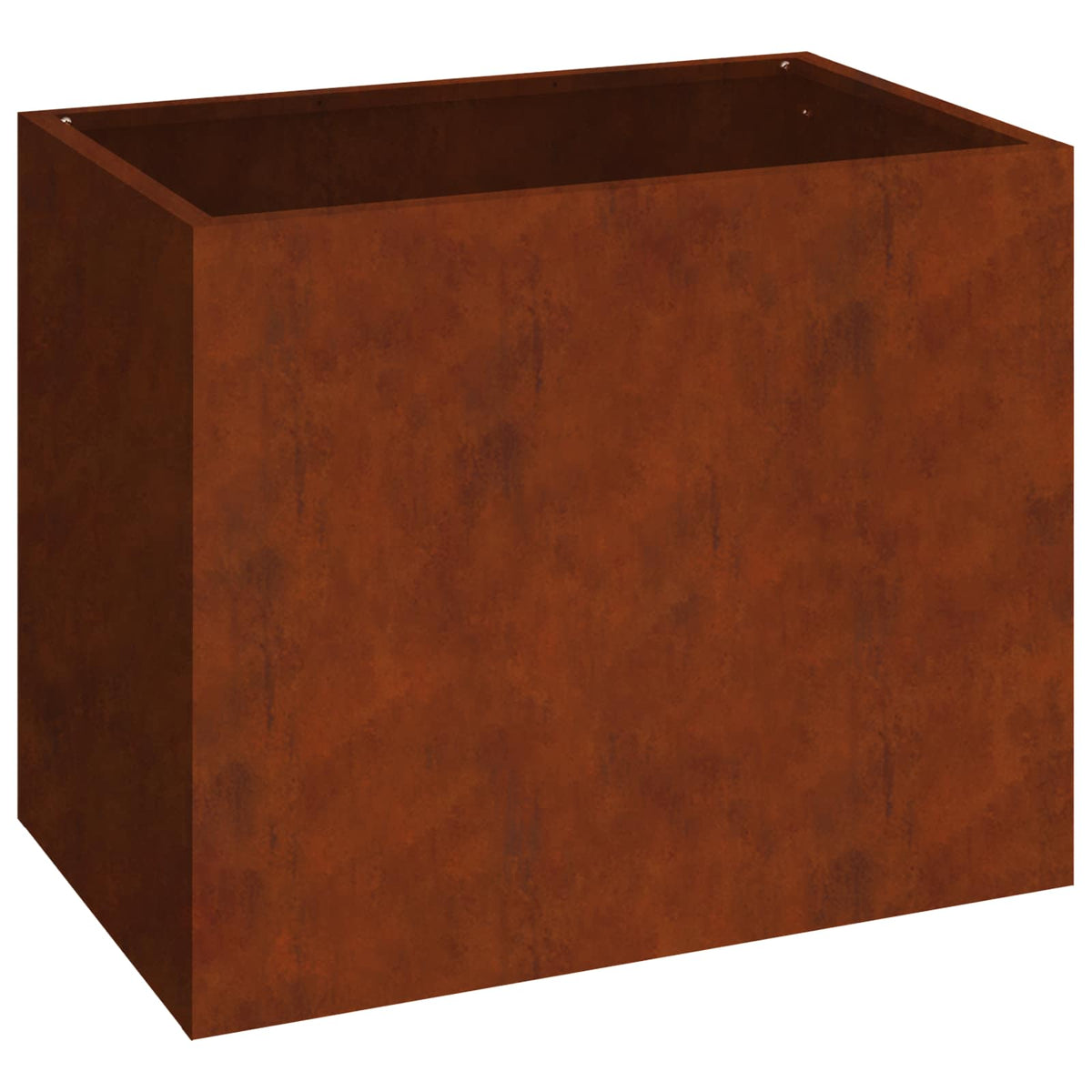 Macetero De Jardín Oxidado 50 X 32 X 40 Cm Acero Autopatinable_0