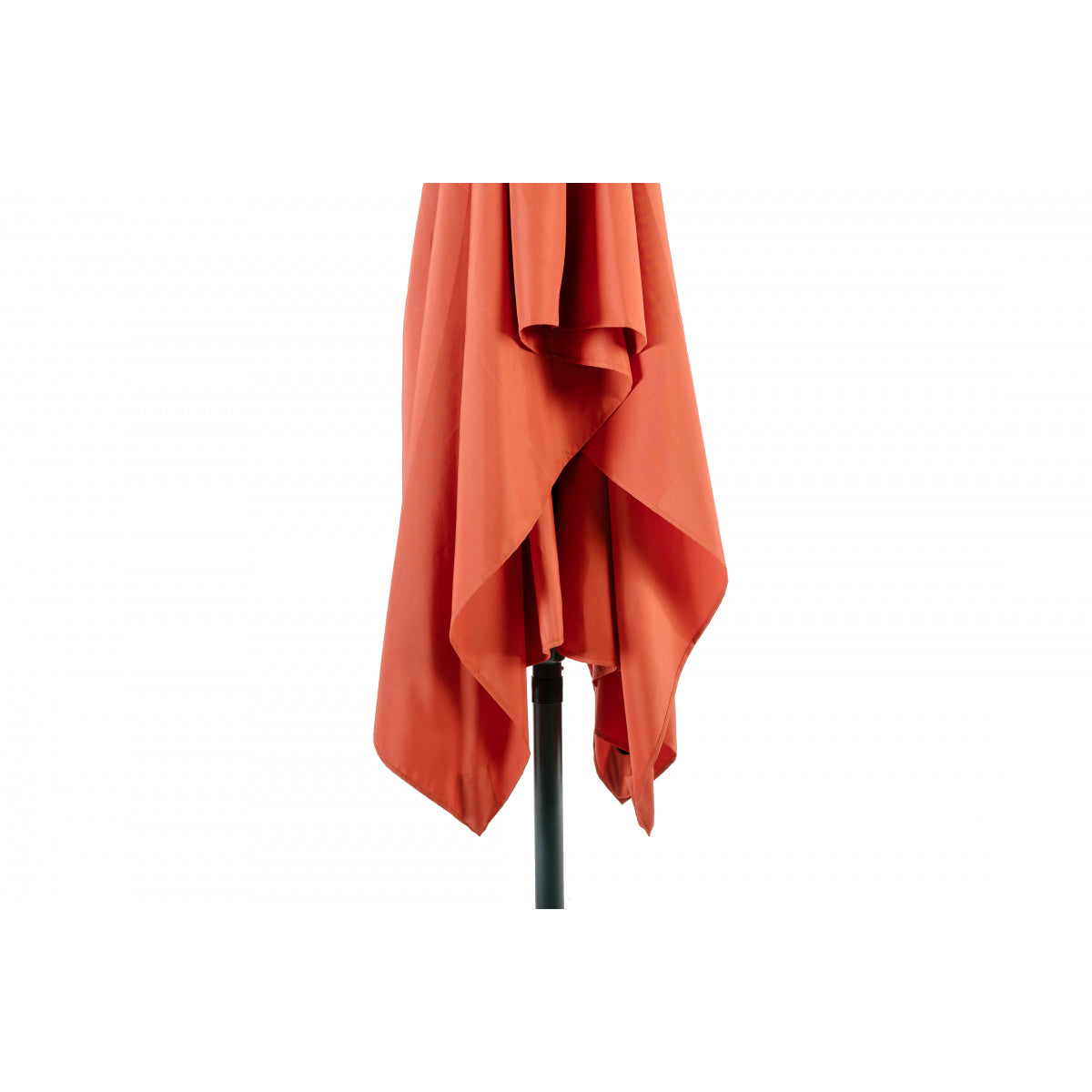 Sombrilla Rectangular 2x3m De Aluminio Y Poliéster Naranja Con Manivela - Sombrilla Recto - Mobiliario De Jardín_4