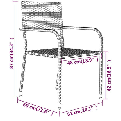 Vidaxl Juego De Comedor De Jardín 5 Piezas Gris_2