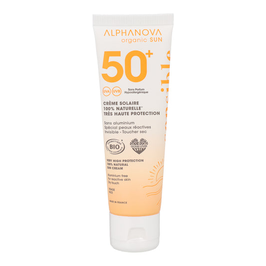 Crema solar FPS50+ sensible bio Alphanova 50 ml