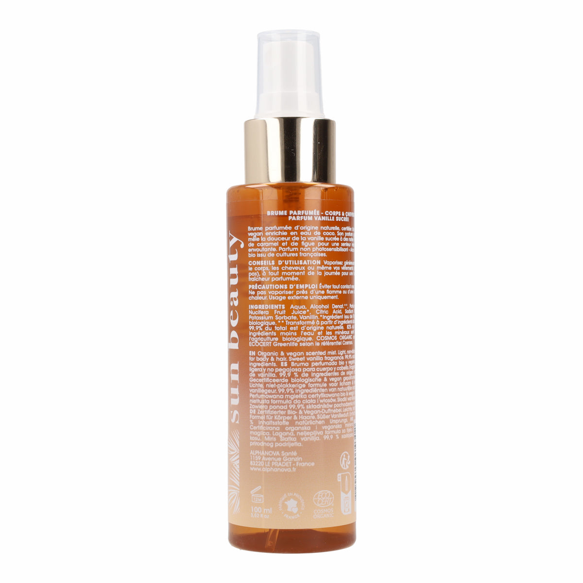 Bruma cabello y cuerpo bio vainilla Alphanova 100ml