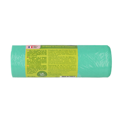 Saco de basura 50l ecoplástico 80x68cm La Droguerie écologique 20ud