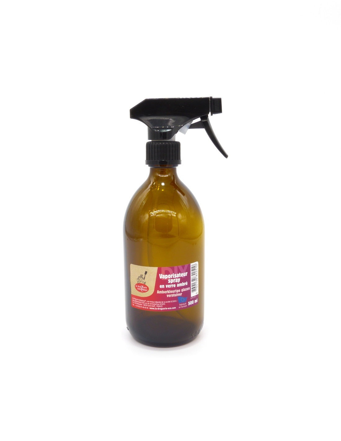 Botella de spray de vidrio ámbar La Droguerie écologique 500ml