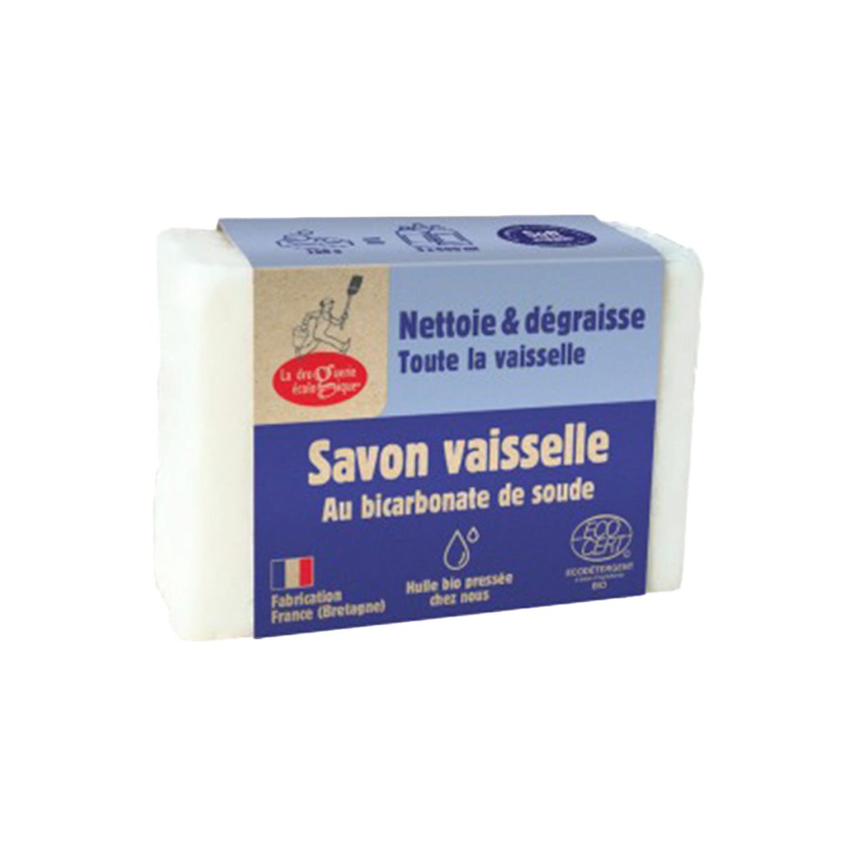 Jabón lavavajillas con bicarbonato de sodio La Droguerie écologique 150g