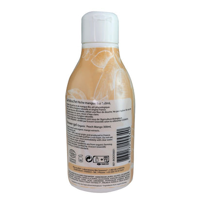 Gel de Ducha Ecológico de Melocotón y Mango Born to Bio 300 ml