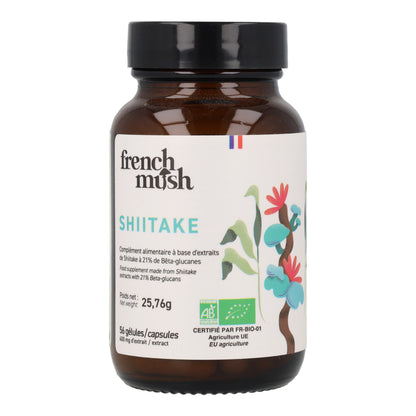Cápsulas de Extractos de Shitake BIO French Mush 56 uds