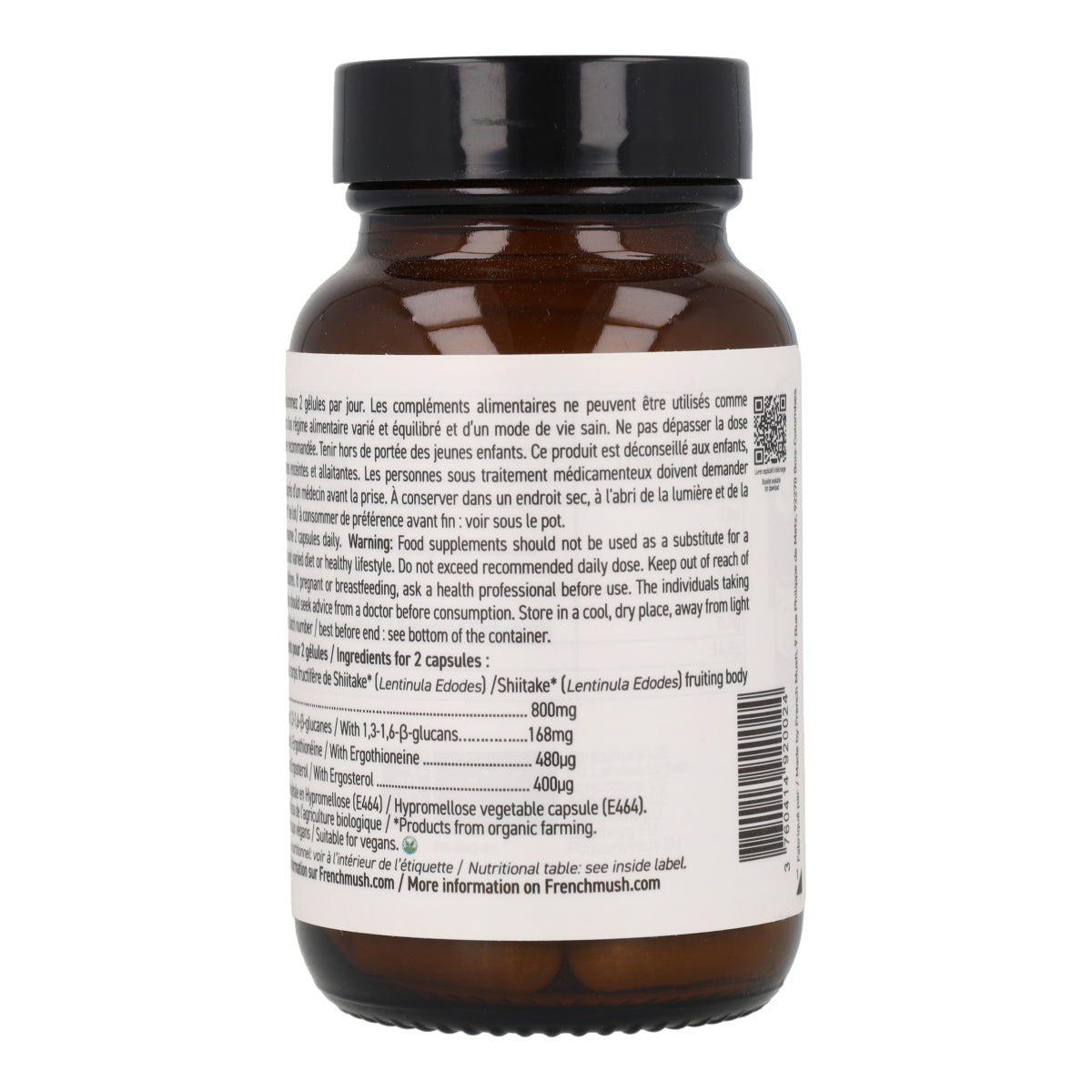 Cápsulas de Extractos de Shitake BIO French Mush 56 uds