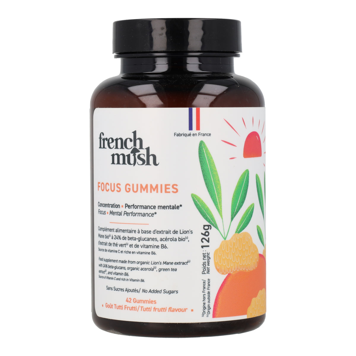 Gummies LIBIDO con Cordyceps French Mush 126g French Mush 42 uds