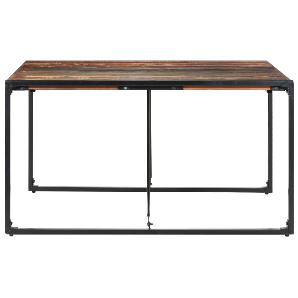 Mesa De Comedor De Madera Maciza Reciclada 140x140x75 Cm_1