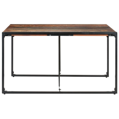 Mesa De Comedor De Madera Maciza Reciclada 140x140x75 Cm_1