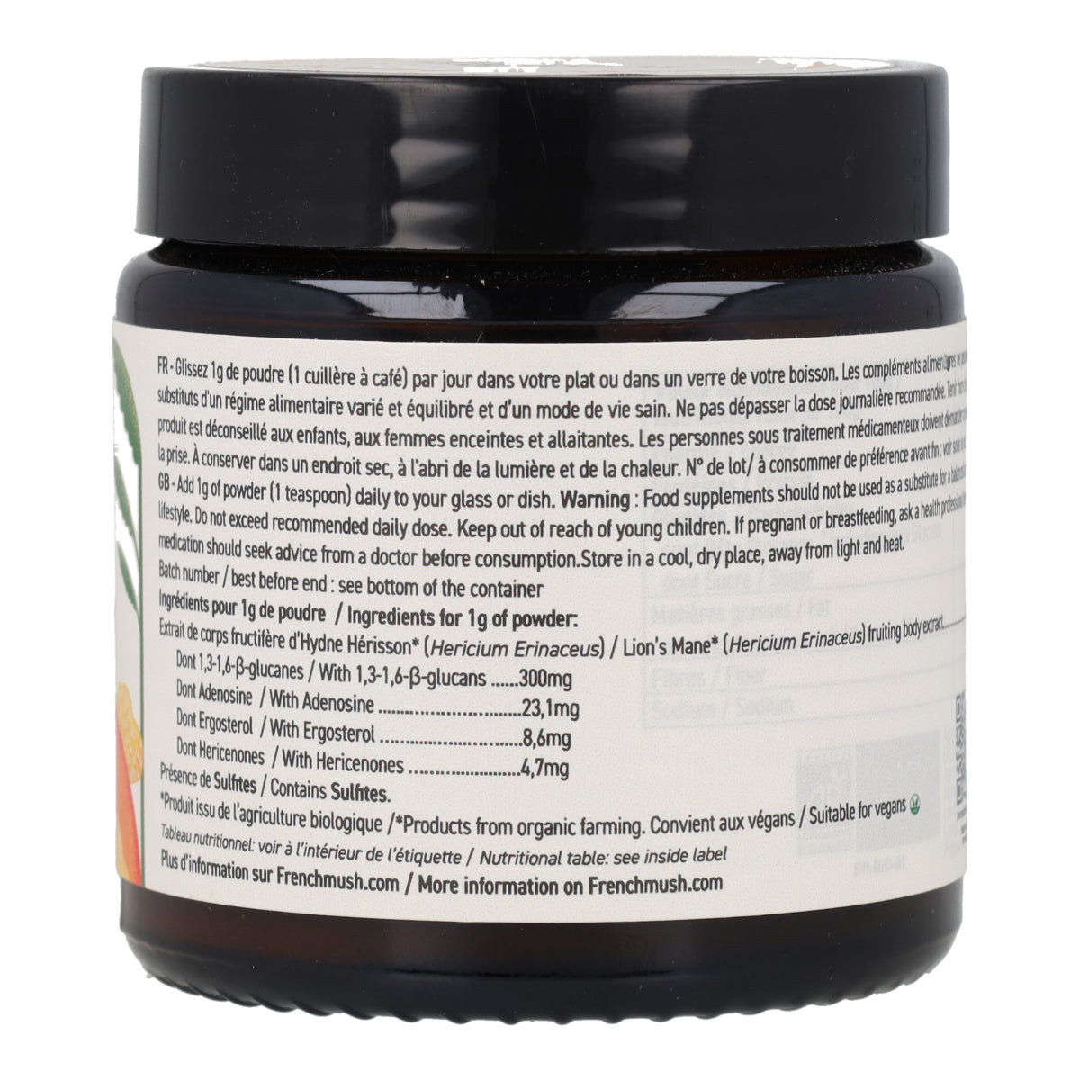Polvos de Extractos Melena de León BIO French Mush 30g