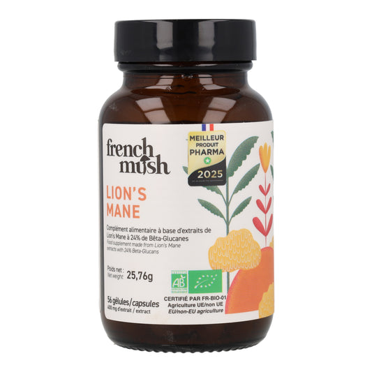 Cápsulas de Extractos de Melena de León BIO French Mush 56uds