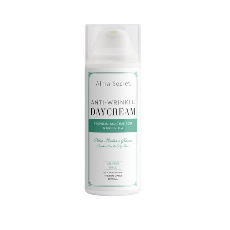 Alma Secret Creme de Dia Antirrugas Oil-Free com Própolis e Chá Verde FPS 20 50 ml