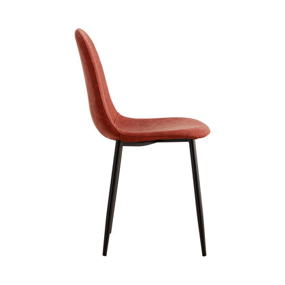 Pack 4 Sillas De Comedor De Piel Mera 56x44x87.5cm Thinia Home_2