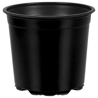 Maceta Redonda Para Flores 200 Uds. Negro Ø 15 X 13 Cm Plástico_0