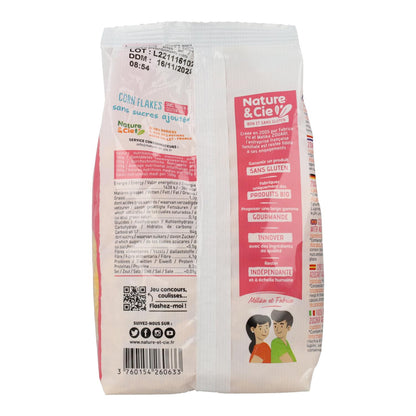 Flocos de Milho Torrados Sem Glúten e Açúcar Bio Nature &amp; Cie 200 gr