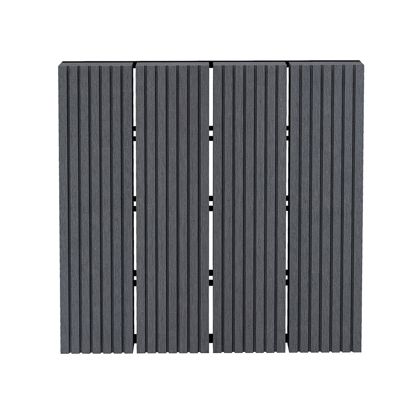 Outsunny Set De 11 Piezas Baldosas De Exterior 30x30 Cm 1 M² Para Jardín Gris_0