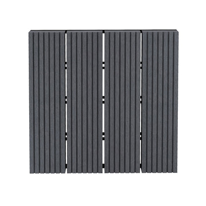 Outsunny Set De 11 Piezas Baldosas De Exterior 30x30 Cm 1 M² Para Jardín Gris_0