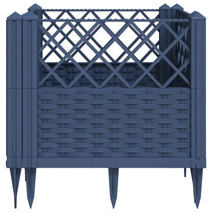 Jardinera Con Clavijas Pp Azul Gris 43,5x43,5x43,5 Cm_4