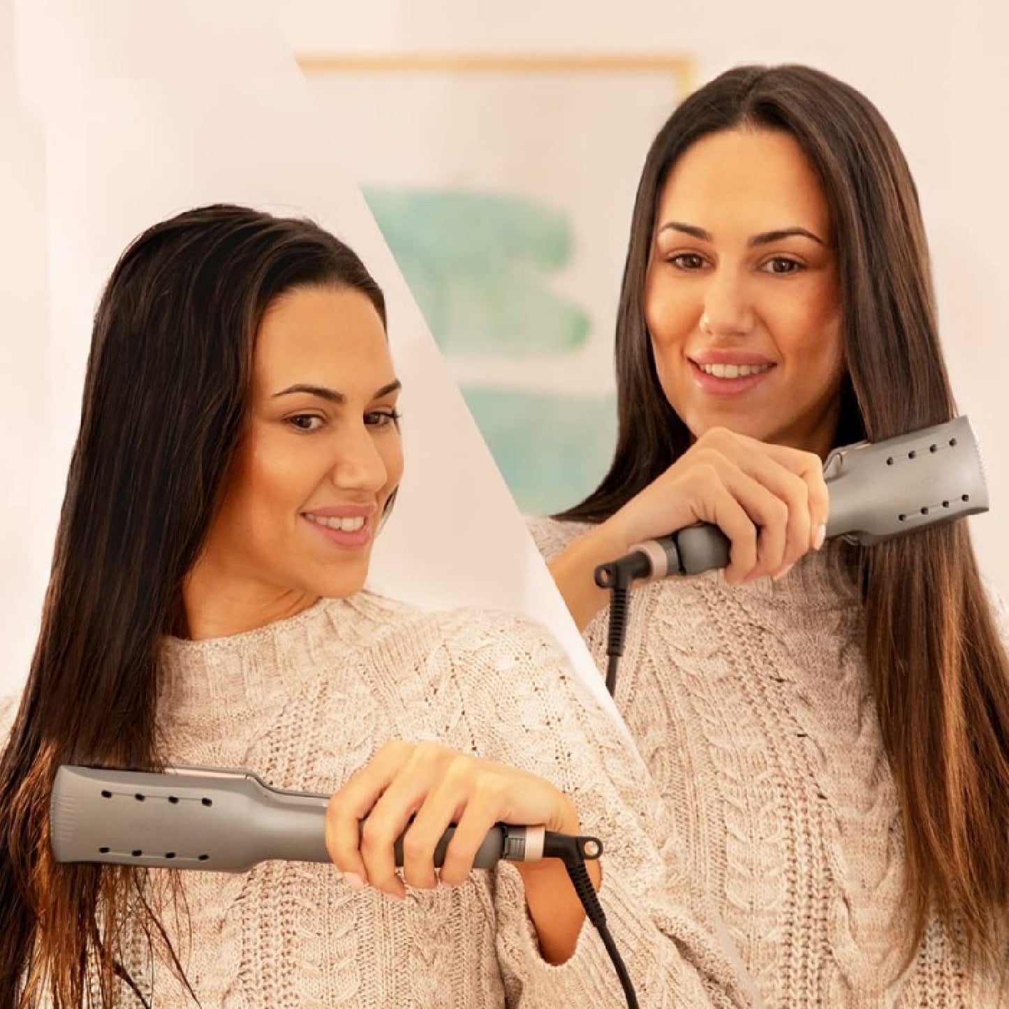 Cecotec Plancha De Pelo Ancha Con Cable Ritualcare 950 Wet&dry Max Car_4