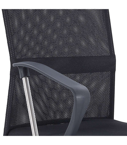 Sillón Giratorio Coach Red Transpirable Negro, 64 X 64 X 112-122 Cm (ancho X Largo X Alto_2