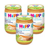 Embalagem x 3 Pote de legumes com arroz e carne de vaca biológica +8 meses HiPP 220 g