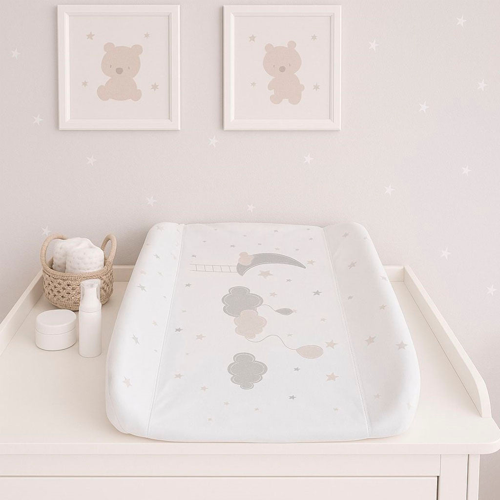 Bathby | Cambiador Fijo Para Bebé, Modelo Estrellas Y Luna_1
