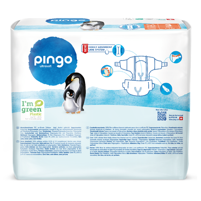 Pack poupança fraldas T3 (4-9kg) Pingo 176 unidades