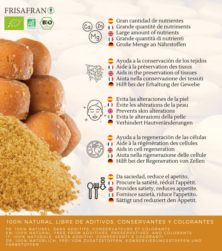 Panela Pulverizada Ecológica - Calidad Y Sabor | Frisafran 200 G_2