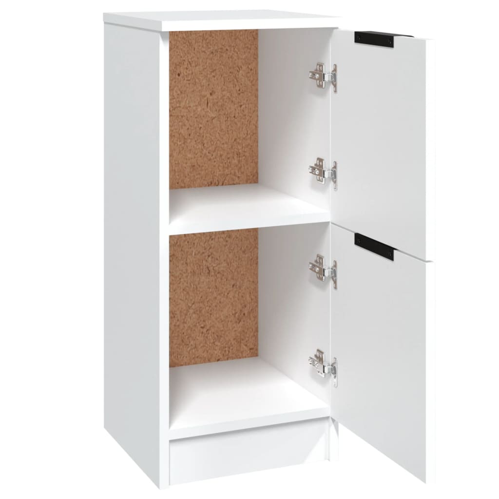 Aparador De Madera Contrachapada Blanco 30x30x70 Cm / Vetonek_1