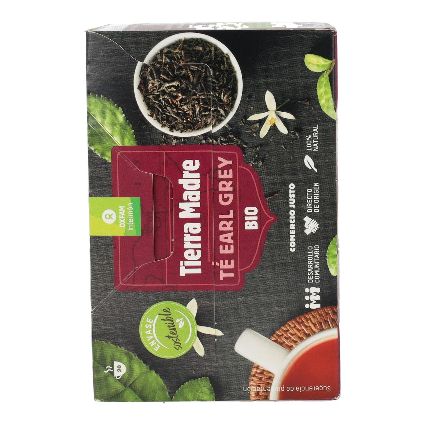 Chá Preto Earl Grey Biológico de Comércio Justo Tierra Madre Oxfam Intermón 40 g