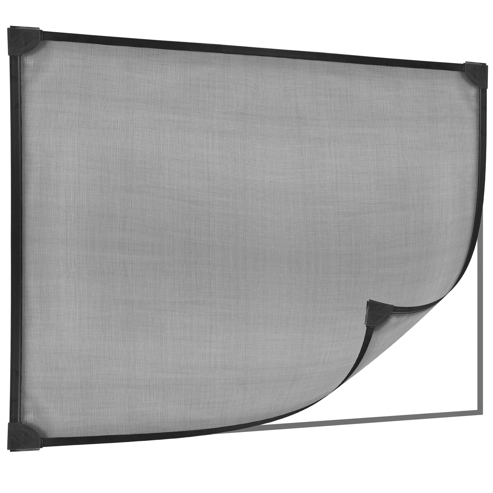 Mosquitera Para Ventana Max 100 X 120 Cm Magnética Pvc Flexible Negro_0