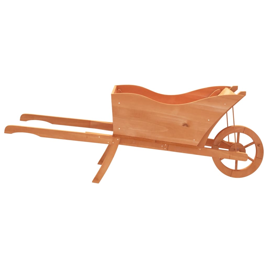 Jardinera Con Forma De Carretilla Madera De Abeto 128x45,5x43cm_3