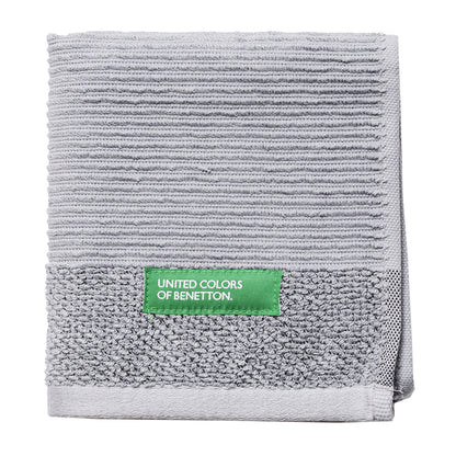 Set 3pcs Toallas De Baño (30x50+50x90+70x140cm) 450 Gsm 100%algodon Gris Casa Benetton