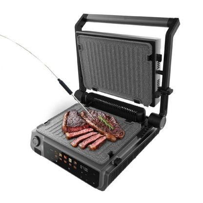 Cecotec Parrilla Eléctrica Con Grill Rock'ngrill 2000 Smash Perfectcook. 2000w, Sonda Temp, Smash Burger, Smokeless, Dua_1