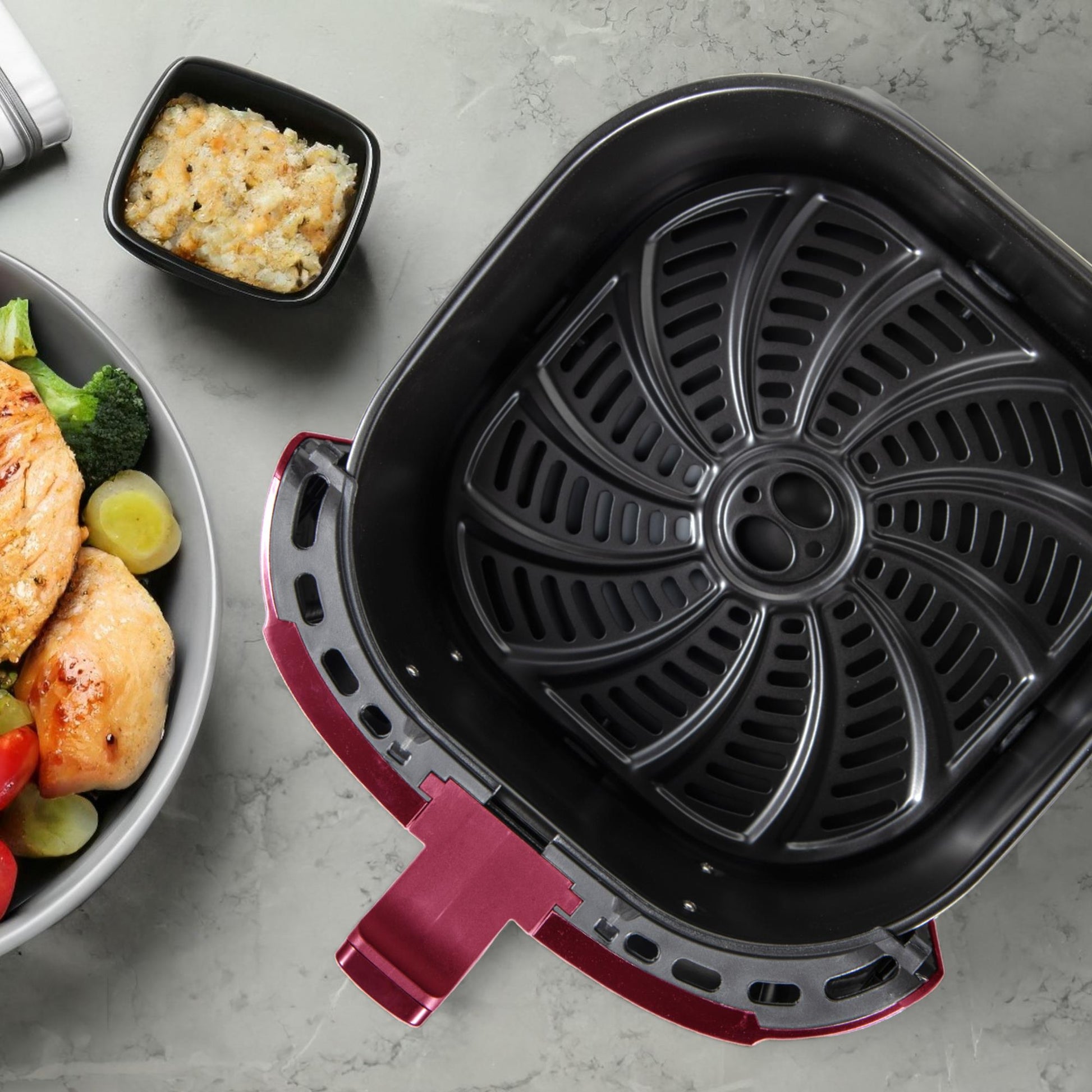 Freidora De Aire 6.9l 1800w Bergner Naturally Con 8 Programas Y Temp. Ajustable_2