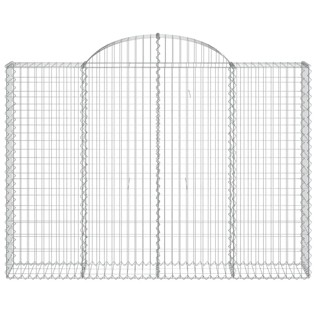 Cestas Gaviones 4 Uds Forma De Arco Hierro 200x30x140/160 Cm_3