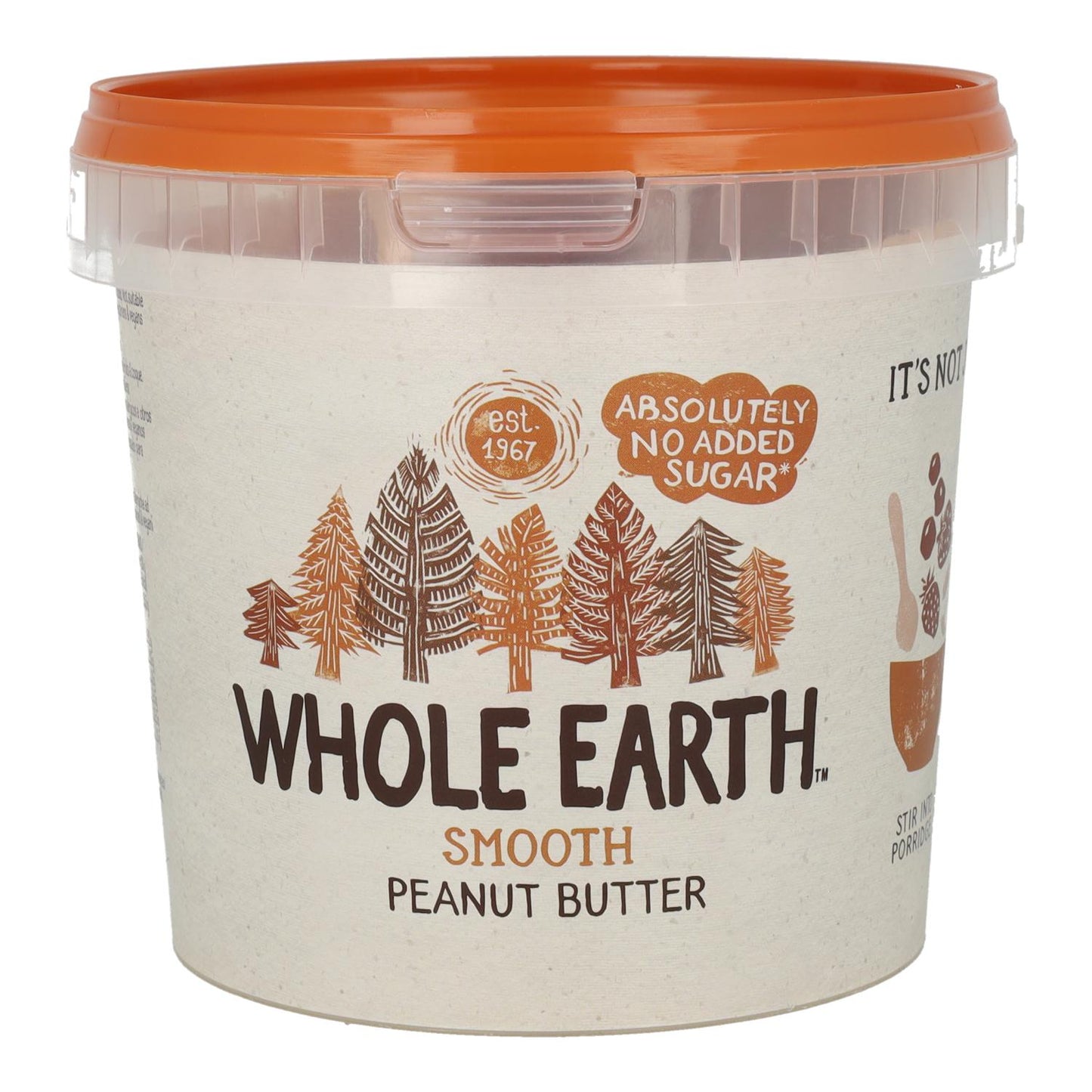 Manteiga de amendoim Whole Earth Smooth 1 kg