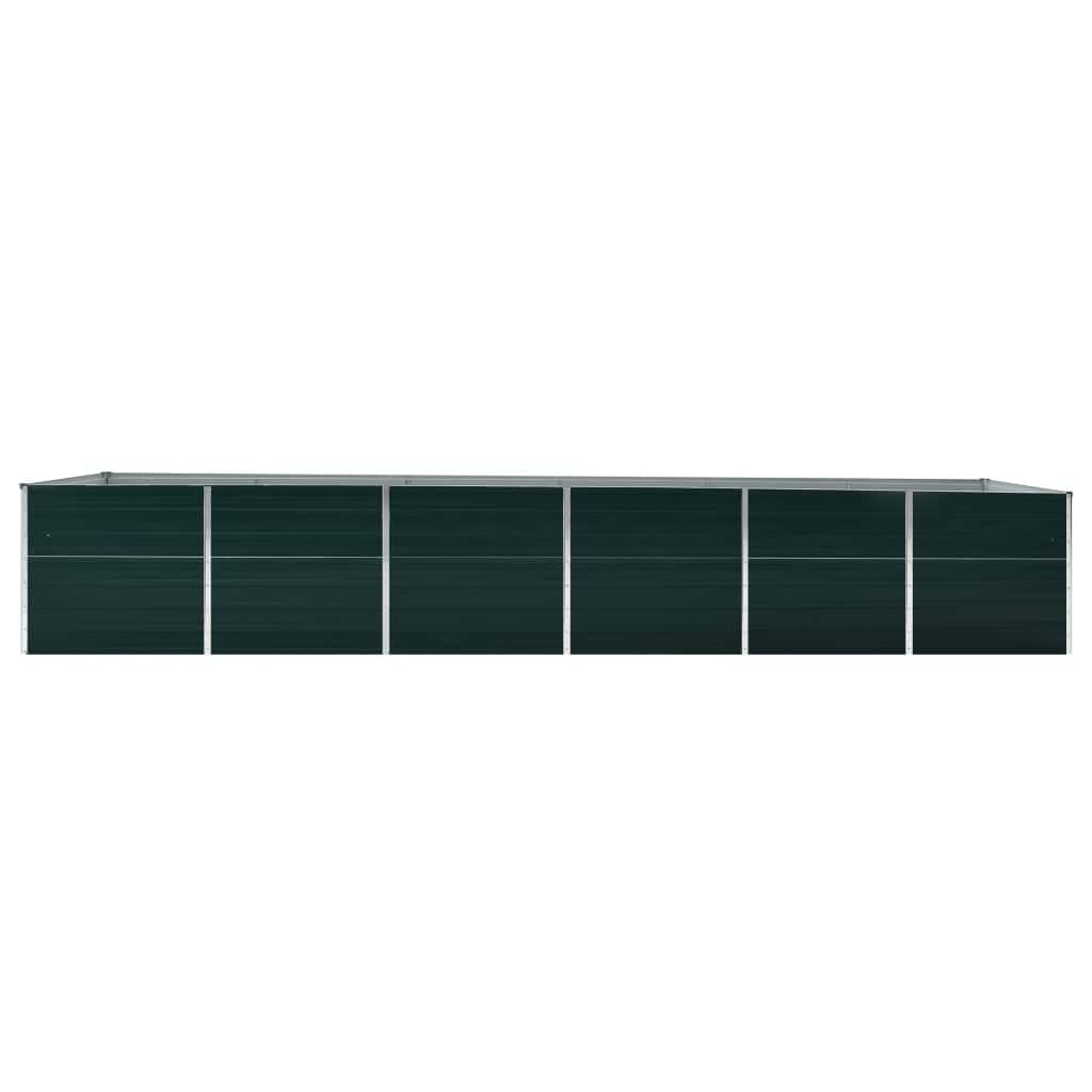 Arriate De Jardín De Acero Galvanizado Verde 480x80x77 Cm_2