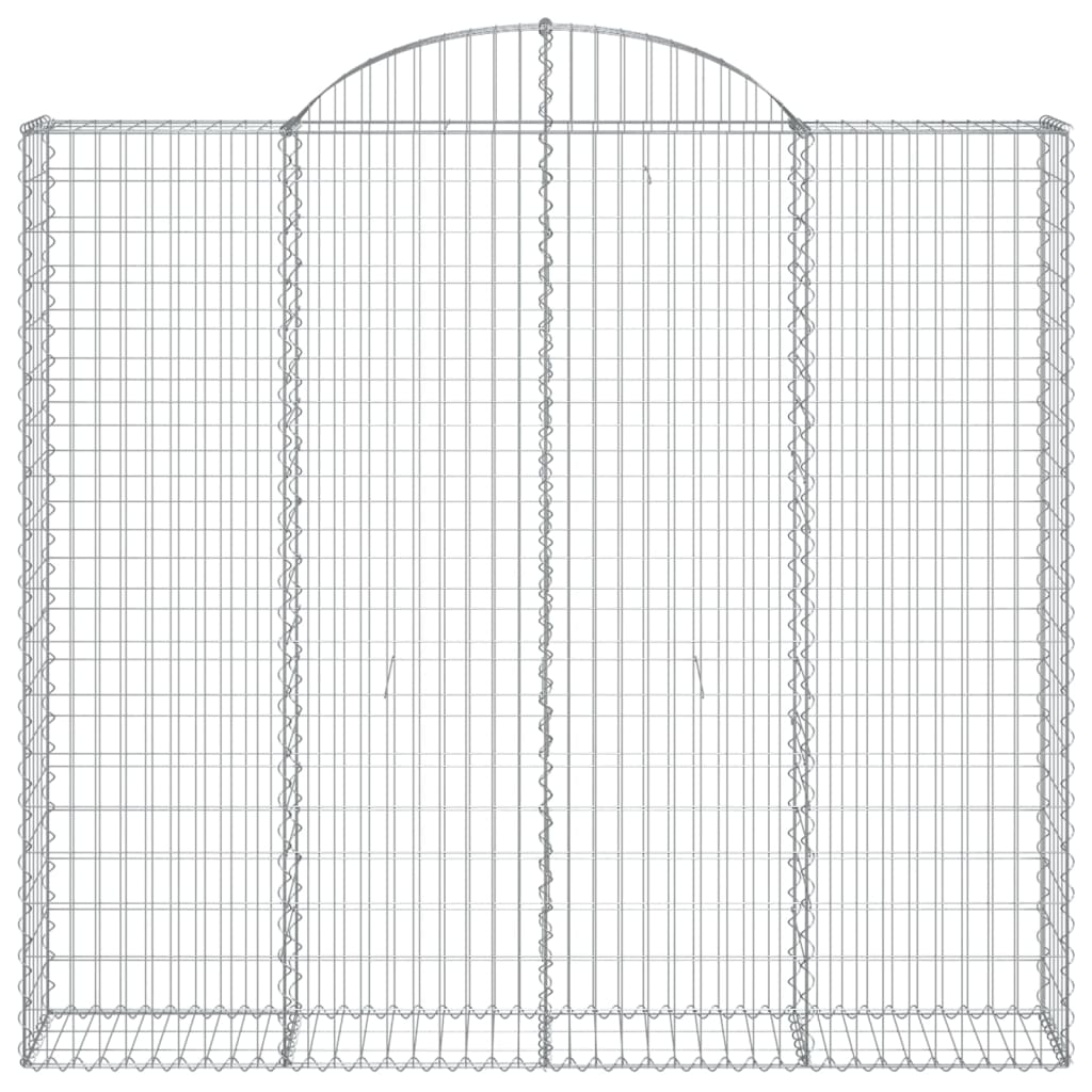 Cestas De Gaviones 4 Uds Forma De Arco Hierro 200x30x180/200 Cm_3