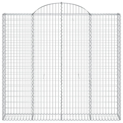Cestas De Gaviones 4 Uds Forma De Arco Hierro 200x30x180/200 Cm_3