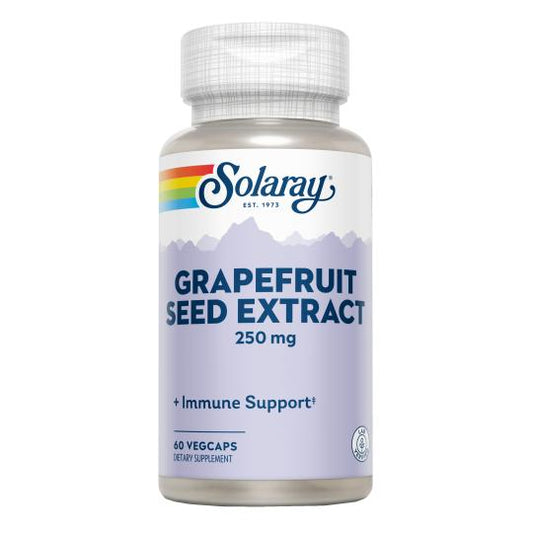 Semente de Toranja Solaray, 60 cápsulas