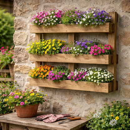 Huerto Urbano Pared Tane Estilo Palet Vidahuerto 100x15x80 Cm._1